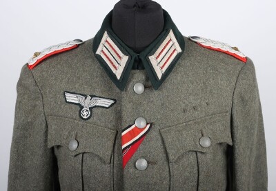 WW2 German Artillery Officers Private Purchase Combat Tunic - 7