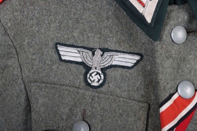 WW2 German Artillery Officers Private Purchase Combat Tunic - 9