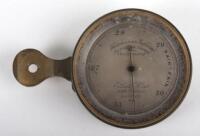 A late 19th/early 20th century pocket barometer, Elliot Bros