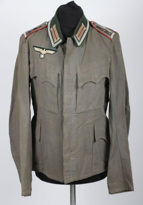 WW2 German Artillery NCO's Lightweight Combat Tunic