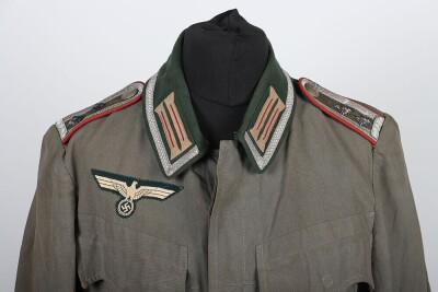 WW2 German Artillery NCO's Lightweight Combat Tunic - 3