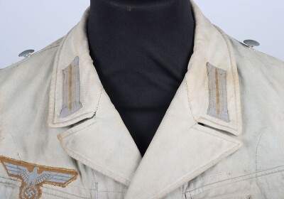 WW2 German Afrikakorps Tropical Bleached Combat Tunic - 4