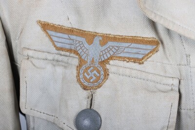 WW2 German Afrikakorps Tropical Bleached Combat Tunic - 5