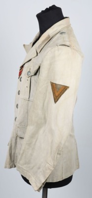 WW2 German Afrikakorps Tropical Bleached Combat Tunic - 8