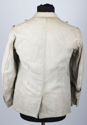 WW2 German Afrikakorps Tropical Bleached Combat Tunic - 9