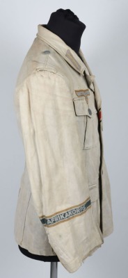 WW2 German Afrikakorps Tropical Bleached Combat Tunic - 10