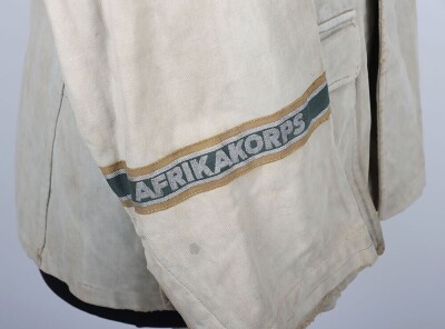 WW2 German Afrikakorps Tropical Bleached Combat Tunic - 11
