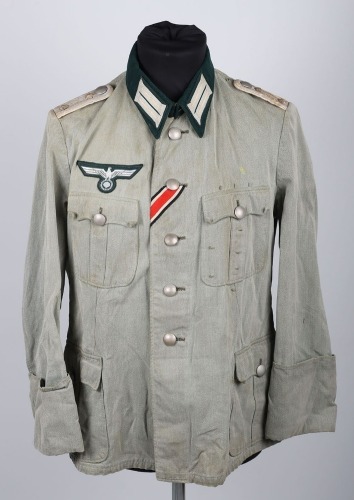 WW2 German Infantry Officers Summer Weight Combat Tunic