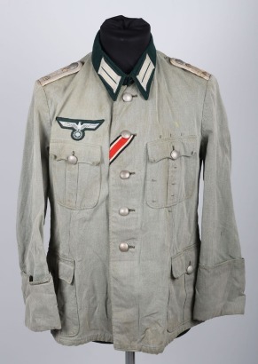 WW2 German Infantry Officers Summer Weight Combat Tunic