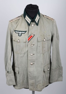 WW2 German Infantry Officers Summer Weight Combat Tunic