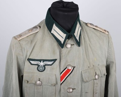 WW2 German Infantry Officers Summer Weight Combat Tunic - 4