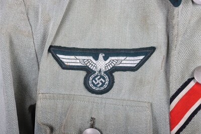 WW2 German Infantry Officers Summer Weight Combat Tunic - 7