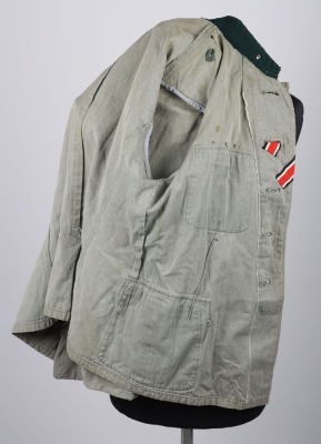 WW2 German Infantry Officers Summer Weight Combat Tunic - 15