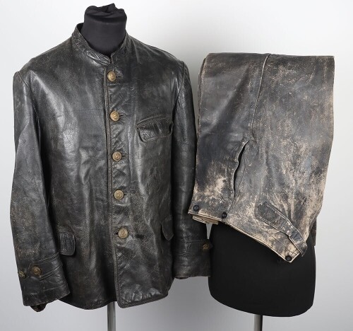 WW2 German Kriegsmarine Leather, Jacket and Trousers, U-Boat Crews.