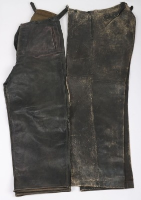 WW2 German Kriegsmarine Leather, Jacket and Trousers, U-Boat Crews. - 13