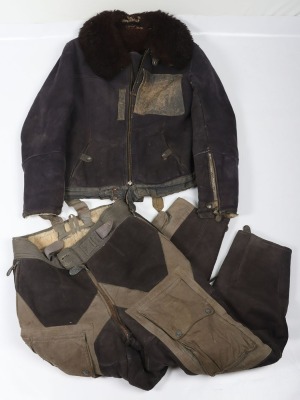 WW2 German Luftwaffe Two Piece Winter Flight Suit,
