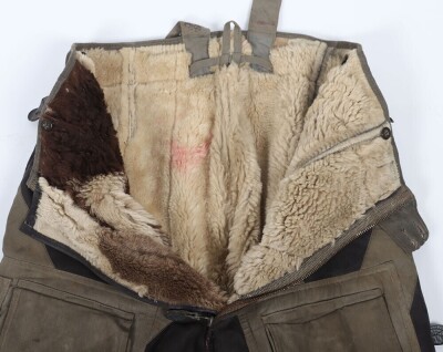 WW2 German Luftwaffe Two Piece Winter Flight Suit, - 9