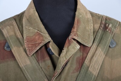 WW2 German Luftwaffe Fallschirmjager (Paratrooper) Jump Smock in Tan Water Camouflage, - 13