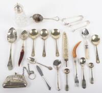 A selection of silver and silver plated items