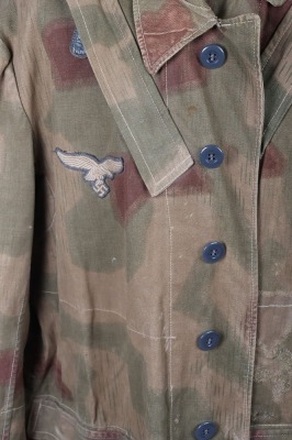 WW2 German Luftwaffe Fallschirmjager (Paratrooper) Jump Smock in Tan Water Camouflage, - 5