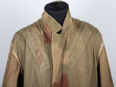 WW2 German Luftwaffe Fallschirmjager (Paratrooper) Jump Smock in Tan Water Camouflage, - 7