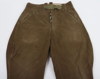 WW2 German Afrika Korps (DAK) Cord Tropical Trousers. - 2