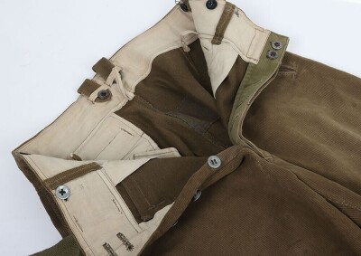 WW2 German Afrika Korps (DAK) Cord Tropical Trousers. - 5
