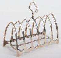 A silver toast rack, William Hutton & Sons Ltd, Sheffield 1910