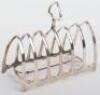 A silver toast rack, William Hutton & Sons Ltd, Sheffield 1910 - 2