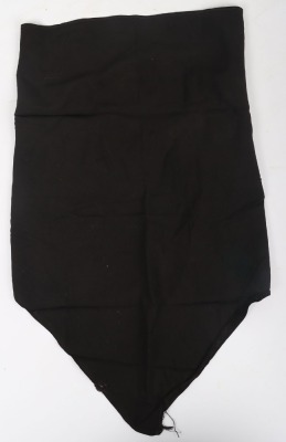 Third Reich Hitler Youth (Hitlerjugend) Black Neck Scarf with RZM Label.