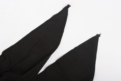 Third Reich Hitler Youth (Hitlerjugend) Black Neck Scarf with RZM Label. - 3