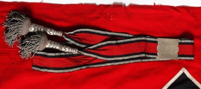 Rare Third Reich RAD (Labour Service) Regimental Standarte with Original Streamers - 6