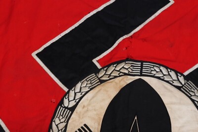 Rare Third Reich RAD (Labour Service) Regimental Standarte with Original Streamers - 9