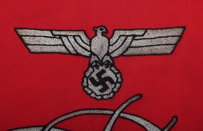 Pair of WW2 German Infantry Regiment 46 Trumpet Banners - 17