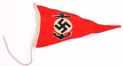 WW2 German Kriegsmarine Water Sports Pennant - 2