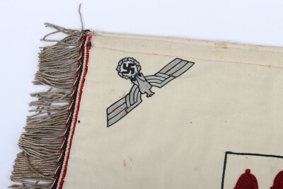 Pair of WW2 German Infantry Regiment 46 Trumpet Banners - 5