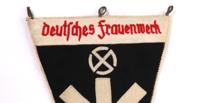WW2 German NSDAP Frauenwerk Pennant - 3