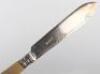 An early 20th century silver plate and bone handle fish knife and fork set for twelve - 7