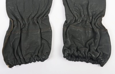 WW2 German Fallschirmjager, Paratroopers Leather Gloves. - 2