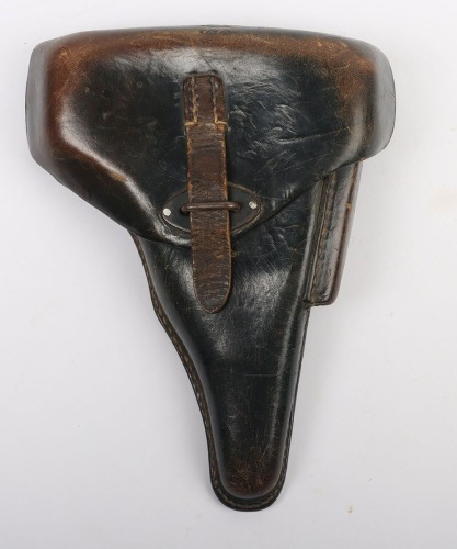 WW2 German P38, Black Leather Pistol Holster.