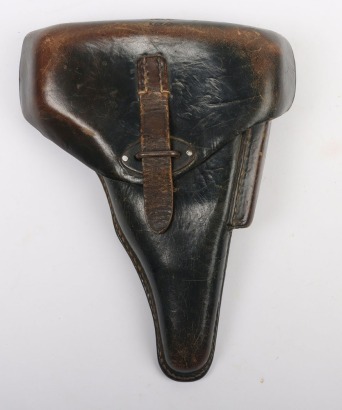 WW2 German P38, Black Leather Pistol Holster.
