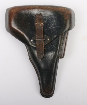 WW2 German P38, Black Leather Pistol Holster.