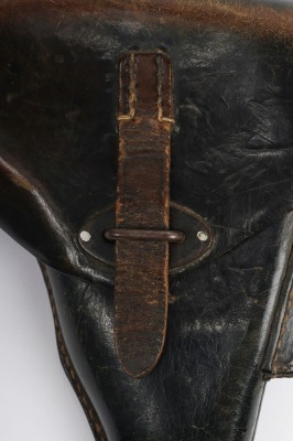 WW2 German P38, Black Leather Pistol Holster. - 2