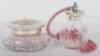 A silver and guilloche enamel perfume set, London 1959 - 2