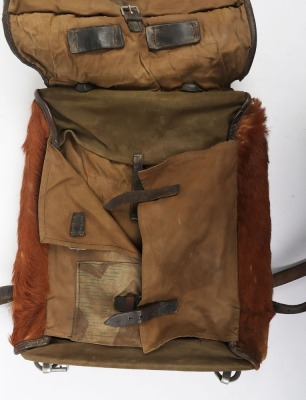 WW2 German Tornister Back Pack, Waffen SS Marked Example. - 2