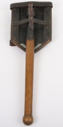 WW2 German Folding Entrenching Tool and Cover.