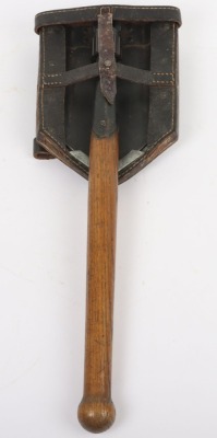 WW2 German Folding Entrenching Tool and Cover.