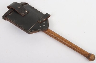 WW2 German Folding Entrenching Tool and Cover. - 3
