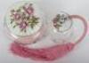 A silver and guilloche enamel perfume set, London 1959 - 6