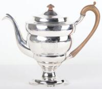 A fine George III silver coffee pot, Charles Alridge, London 1801